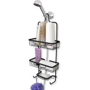 Splash Home Kohala Bathroom Organizers Shower Caddy, 24 x 5 x 11 Matte Black